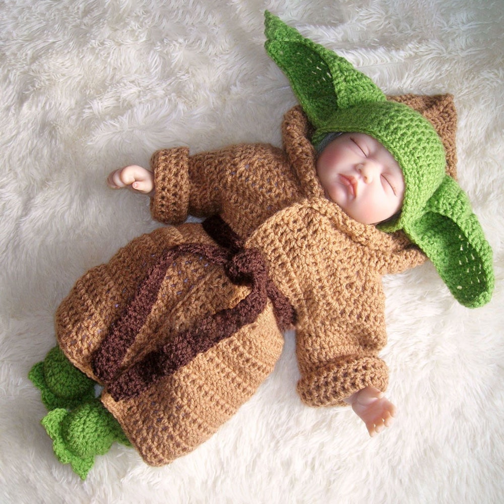 Yoda Baby Outfit Crochet Costume